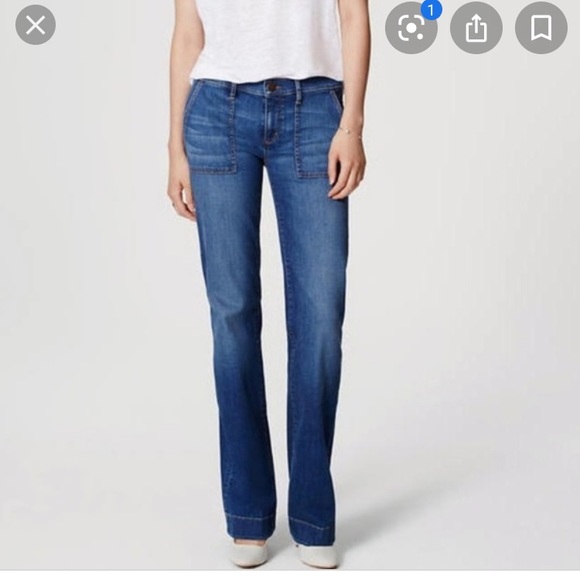 loft modern flare jeans